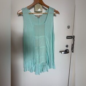 Nougat London Light Green Tank Top with silk